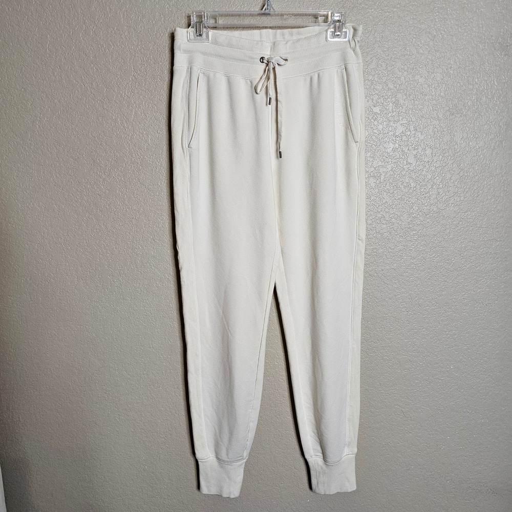 Lauren Ralph‎ Lauren Womens Cream Jogger Sweatpants Drawstring Waist Ivory Small